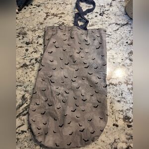 Gray Bat Patterned Tote Bag
